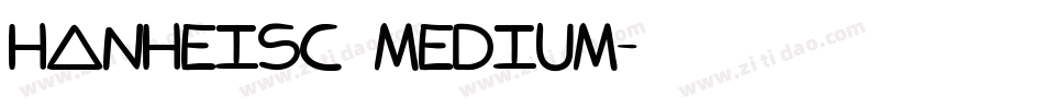 HanHeiSC Medium字体转换